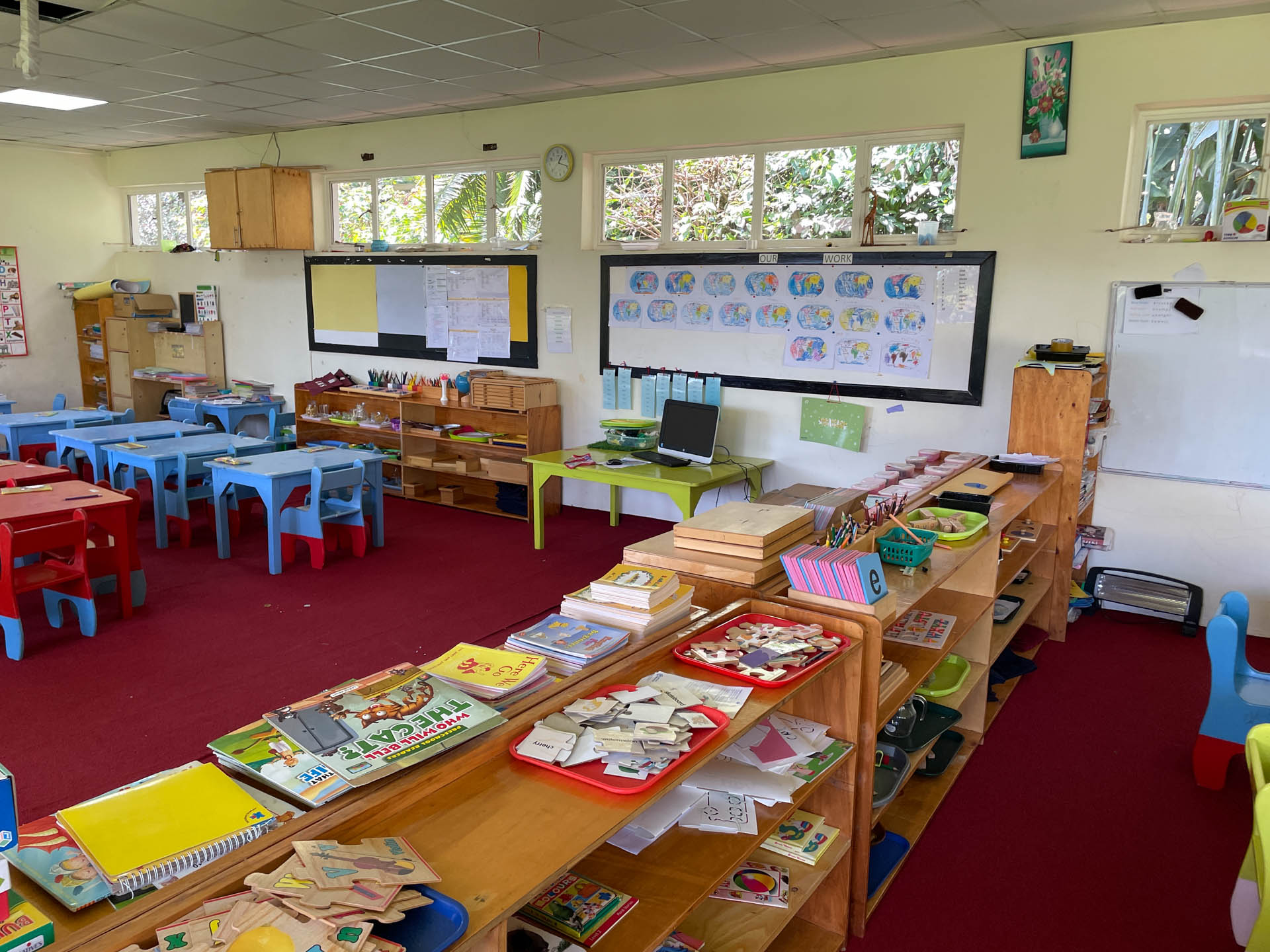 Happy children in a school setting
